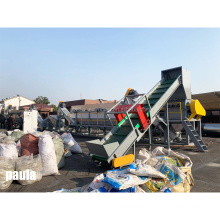 Waste pe pp plastic agriculture films woven big bags granulating line recycling washing recycling machine
